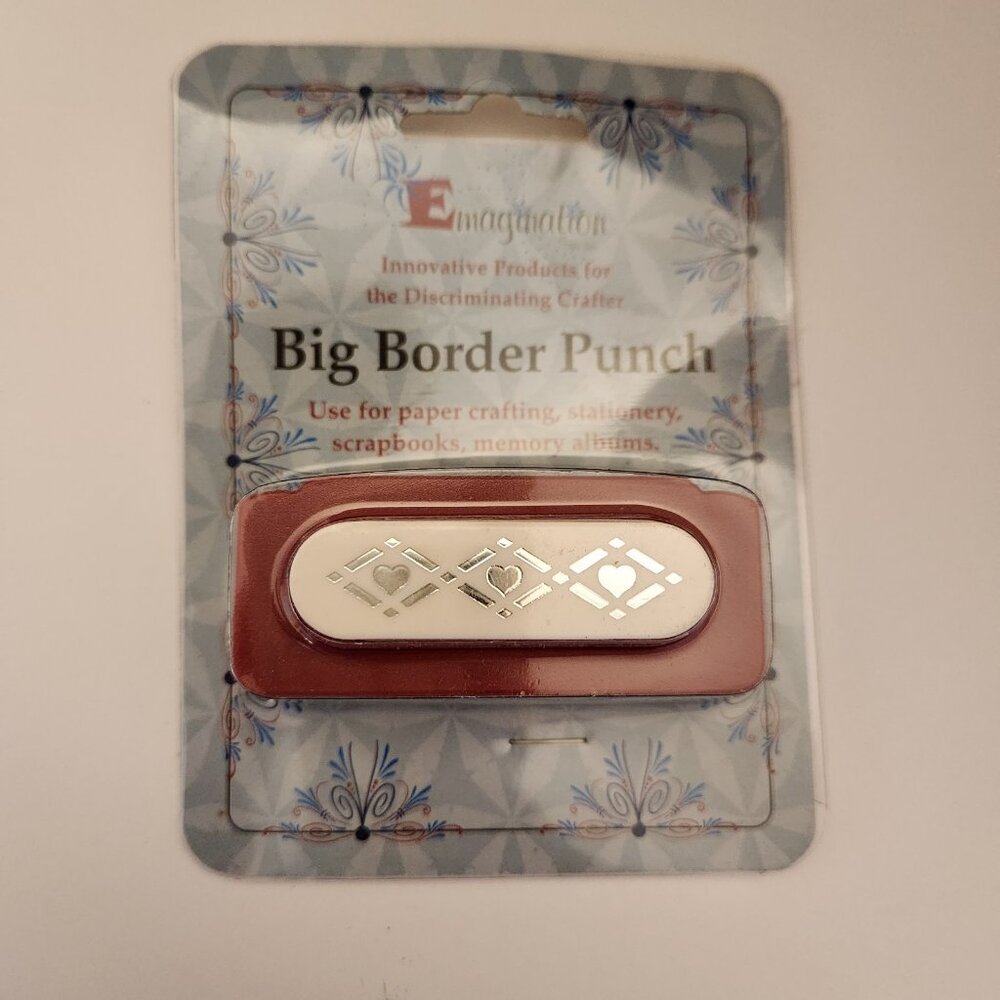 Heart Lattice Big Boarder Hole Punch Emagination paper Scrapbook Craft Shapes